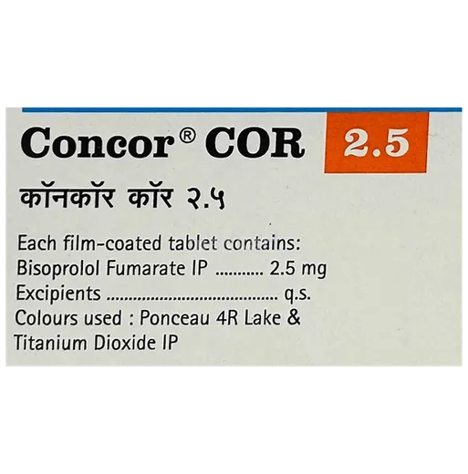 concor cor 2.5mg tablet 10's